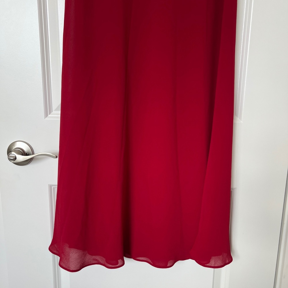 Studio I Petite‎ Red Sleeveless Scoop Neck Maxi Dress - Picture 6 of 11